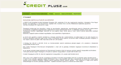 Desktop Screenshot of creditplusz.com